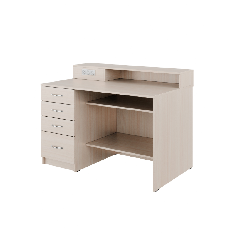 Стіл демонстраційний з місцем для підготовки дослідів Classic з розетками, з покриттям HPL (7867) МЕБЛІ ТЕХНОСТИЛЬ